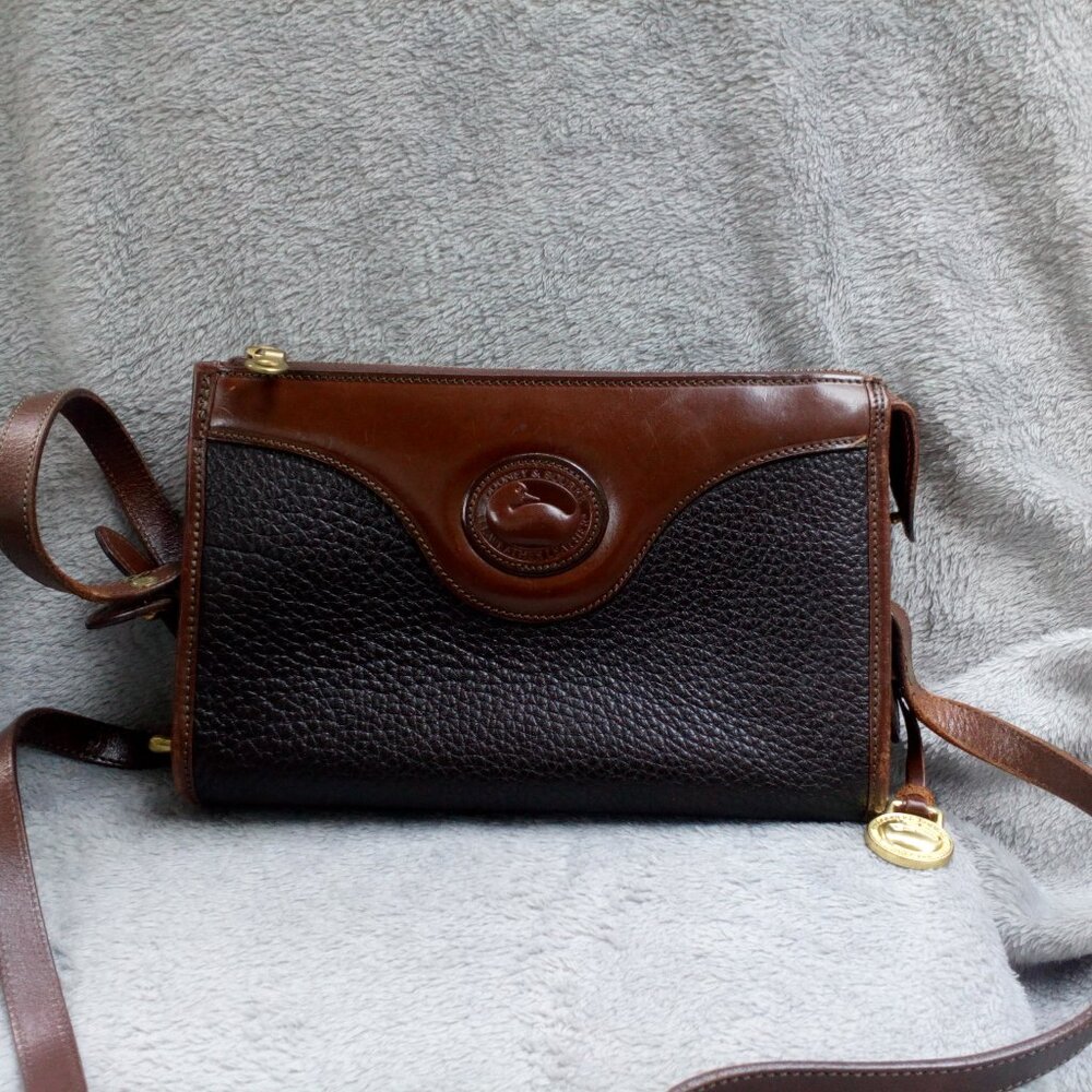 Vintage Dooney and Bourke light and dark brown.